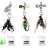 Generico Bass Fly Fishing Lures - Strong Grip Carp Catch Supplies | Fly Fishing Assortment Kit Outdoor Bass Trout Salmon Fishing Lovers Anglers Carp Catch Supplies