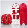 DANIAL SPORTS BEYOND FEAR DS Sports Red Cricket Batting Pads And Gloves Set - Professional Lightweight Protective Kit for Men (Right Hand)