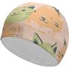 Anceky Cuffia da nuoto per donna e uomo, cuffia da nuoto elastica alta, cuffia da bagno con faccia di gatto scarabocchiata, cuffie da nuoto per capelli lunghi e corti