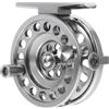 Zerodeko Mulinello da Pesca 1: 1, 0,25mm 100m, Lega di Alluminio, Destro | Pesca su Zattera e Ghiaccio, Bobina Reversibile, Struttura a Reazione Libera, Colore Argento