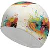 Anceky Cuffie da nuoto impermeabili per adulti con tema musicale astratto Cuffie da bagno per donne con tema musicale astratto, capelli lunghi e corti