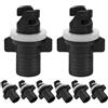 STAHAD 8 Pezzi Adattatore Valvola per Barca Gonfiabile, Plastica, | Connessione Rapida, Prevenzione Perdite Affidabile, per Kayak e Viaggio, Accessorio Resistente All'usura