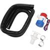 Domary Kit Idraulico Tubo Pompa di Sentina 1.100 GPH, Pompa Marina DC12V | Costruzione in ABS e Gomma, Resistente Alle Perdite per e Yacht, a Prova di Barca e Uso in Cantina