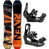 Raven Set Snowboard: Barracuda Carbon Arancione + attacchi s230