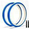 WEISHIDAI 2PC 700x23C Pneumatici Blu Colorati, 700 23C Bici da Strada Antiforatura | 23-622 Copertone per Ruote Anteriori e Posteriori di Bicicletta Blu