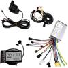 Generic Controller Motore brushless sinusoidale 24V 36V 48V 500W 25A con Display LCD S866 + sensore PAS + acceleratore for E-Scooter E-Bike