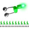 aqxreight 10 Pz LED Notte Canna da Pesca Esca Luce di Allarme con Doppio Campanello di Pesca Indicatore di Allarme Immediatamente Campanelli d' Pesce LED Tempo e qualità in Plastica Lungo Alto