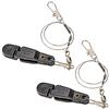 aqxreight 2 Pezzi Clamp/Holder di Rilascio della Lenza da Pesca Clamp/Holder di Rilascio a Scatto Pialla Offshore Affondatore Presa di Potenza di ABS e Pesi di Filo Tavole Regolabili di Tensione