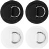MERRYHAPY 4 Pezzi Patch in Acciaio Inox e Base PVC per Kayak Gonfiabile | Accessorio Leggero per Fissaggio Attrezzatura, Adatto a Sup e Attività in Acqua, con Stabilità e Sicurezza