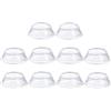 Generico Golf Ball Holder - Polystyrene 10pc Transparent Display Stands | Anti Roll | Ball Display Stand - Polystyrene 10pc Clear Storage Rests | Stable Rolling Prevention | For Golf Baseball Tennis Egg Showcase