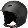 Qianly Casco da istico a Mezza Calotta | Casco da Simbolo di Protezione Paraorecchie, Ventilato, per Snowboard, Snowboarder, Nero, S