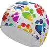 Anceky carino pompelmo arcobaleno color plaid-png cuffia da nuoto impermeabile per donne e adulti, cuffie da bagno per donne, capelli lunghi e corti
