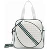 Baoblaze Borsa Porta Racchette Trapuntata, Inferiore A 30 L, Bianco sporco, Bianco Sporco Per Badminton E Tennis