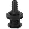 aqxreight Raccordo per Tubo Passante per Scafo da Barca da 3/4 Pollici, Raccordo Passante per Scafo in Nylon per Applicazioni Marine, Ideale per Traverse di Barche, Pozze per Pesci, Ghiacciaie,