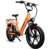 Maxtron Voyager 2.0 - Bicicletta elettrica fuoristrada Cargo da 20 pollici, batteria da 720 Wh, Pedelec con sensore di coppia, bicicletta elettrica all-terrain, freni idraulici, 7 marce Shimano, fino