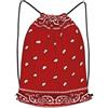asbwuo Bandana Red Outdoor Leisure Zaino con coulisse, leggero, impermeabile, borsa sportiva per uomo e donna, palestra, yoga, viaggi