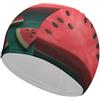 Anceky Cuffia da nuoto per donna, cuffia da nuoto per uomo, cuffia da bagno elastica alta, cuffie da nuoto Dream Watermelon per capelli lunghi e corti