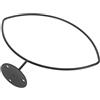 VICASKY Supporto da Parete per Palloni da Rugby in Ferro Nero | Espositore Metallico, Organizza Palloni e Cappelli, Uso Domestico, Supermercati ed Esposizioni, Nero