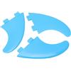 Pwshymi Pinne per Tavola da Surf in Plastica Blu Nylon da 3 Pezzi Pinne per