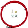 Generico Kit Tubo Flessibile Freno Bici 2,0 m*5, mm Cavo a Disco Idraulico MTB(Red)
