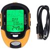 HERCHR Altimetro Digitale, misuratore Multifunzionale GPS Termometro Portatile Igrometro Bussola Digitale Impermeabile per Campeggio Escursionismo in Auto