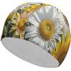Anceky Cuffia da bagno con girasoli, margherite, rose e fiori. Cuffia da nuoto ad alta elasticità, adatta sia ai capelli lunghi che a quelli corti. Comoda cuffia da a grande per ridurre la resistenza e