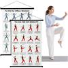 Guniata Set di 2 poster Tai Chi su tela, per principianti e anziani | Tela resistente agli strappi, durevole e salvaspazio, per casa, palestra e uso quotidiano