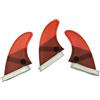 Qianly 3 Pezzi Derive Thruster | Struttura a d'Ape, Medie, Derive con Base Double-Tab, l, Rosso,