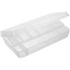 DIYEAH Mini Scatola da Pesca in Plastica Trasparente, Multi-griglia | Portatile e Staccabile, Coperchio Incluso, Resistente a Urti e Cadute, per Accessori da Pesca