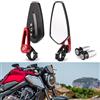 LOKLISUM Specchietti Moto Manubrio 7/8 Specchietti Retrovisori Bar End Universali Specchietti Laterali Moto Compatibile per Cruiser Scooter Bobber Chopper MT 07 09 Z900 Z1000 CB650F CB125R Cafe racer