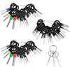 Rairsky 59 Pcs Strumenti di Rimozione Terminale, Pin Rimozione Cablaggio Terminale | Nero Auto Cablaggi Elettrici Crimpare Connettore Pin Estrattore Kit, Connettore a Crimpare Indietro Ago Rimuovi Kit