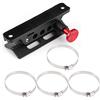 Bediffer Pratico supporto estintore in alluminio affidabile per auto(red),Altre modifiche
