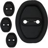 Generico Car Door Locks Latches Cover, 4pcs Latch Protector, Silicone Adhesive Door Lock Covers, Precise Fit Vehicle Latch Pads to Reduce for Caravan, SUV, and Minivan, 3.7x2.76 Inches