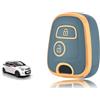TOOMUME Cover Chiave Auto per Peugeot 107 206 Citroen C1 C2 C3 Toyota Aygo | Silicone Morbido, Antiurto, Anticaduta, Antigraffio, Custodia Protettiva Chiave per Xsara Picasso Berlingo 207 Partner Yaris