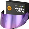 Everalo Visiera per Casco AGV K1 - K1s - K3sv - K5 - K5s - GT2 | Compatibile anche con S4sv - Horizon - Skyline - Strada - Stealth sv - Compact, Lente di Ricambio