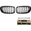RowGlow E90 E91 Griglia Paraurti Anteriore Abs Nero Lucido Doppia Barra Per E90 E91 2009-2011 2009 2010 2011, Griglia Radiatore Paraurti (2009-2011)