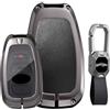 Jinhon 3/4 pulsante per Subaru portachiavi in pelle adatto per Subaru Crosstrek 2025 2026 STI Impreza Forester BRZ Legacy portachiavi accessori B nero