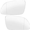 HFEWCVK Misura for Skoda Octavia MK2 A5 2004-2009 VW Polo 9N 9N3 2005-2009 Lato Sinistro Destro Ala Specchio di Vetro riscaldato Convesso Vista Posteriore Grandangolare(Left and Right)