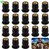 Tinyriz 20Pcs 5mm M5 Bullone per Parabrezza, Bulloni per Parabrezza DFurevoli, Dadi in Gomma con Inserto in Ottone per Moto ATV (Nero)