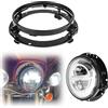 Chelhead Staffa di montaggio per faro a LED da 7 pollici, colore nero, compatibile con Electra Glide Ultra Classic, Ultra Limited, Heritage Softail, Jeep Wrangler JK e così via