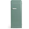 CREATE / RETRO FRIDGE 150 OFF WHITE/Frigorifero verde salvia con maniglia bianco sporco e congelatore 281L / 102W, 150cm, 3 ripiani, regolatore di temperatura, portabottiglie, 60x60x150cm