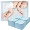 Dunkwckore 100 Pezzi Traverse per Fasciatoi Monouso, 33 × 45 cm Traversine Neonato Fasciatoio, Getta e Getta Multiuso, Uscinetti per Cambio Incontinenza, Ultra Morbido, Super Assorbente, Impermeabile