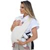 DERYAN Nova - Marsupio ergonomico per pancia e schiena per neonati e bambini - regolabile, traspirante e imbottito, crema