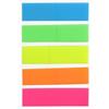 Generic Etichette adesive per note, 100 linguette adesive per annotazioni di libri, fluorescenti, colorate, fluorescenti, etichette in carta per note traslucide, per frigorifero