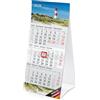 Timr Calendario da tavolo Timr 2026 piccolo da appoggio - calendario 3 mesi con cursore - calendario per ufficio - motivo faro I tr357
