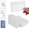 Tyqour 50 buste piccole trasparenti, 10 x 7 cm, trasparenti, per biglietti di auguri, biglietti di compleanno, inviti, matrimoni, francobolli
