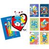 Blasetti - I PUFFI - Maxi Quaderno formato A4 (21Cm X 29,7Cm) - Carta 100gr - Copertina da 240 gr - Confezione da 10 pz (0Q)