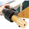 YWBL-WH Mini Trapano Elettrico Mandrino in Ottone, Set Pinze da 2,35mm | Supporto per asta di precisione, meccanismo di bloccaggio con fermo a sfera, compatibilità gambo da 3,175 mm, per incisore