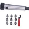 aqxreight Mandrino Portapinza MTA ER25 Kit Set di Strumenti Portapinza per Tornio di Fresatura CNCMTA3-ER25- Necessita di Estensione Pinza Esterna Strumento per Tornio (#3)