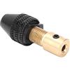 YWBL-WH Mini Trapano Elettrico Mandrino in Ottone, Set Pinze da 2,35mm | Supporto per asta di precisione, meccanismo di bloccaggio con fermo a sfera, compatibilità gambo da 3,175 mm, per incisore